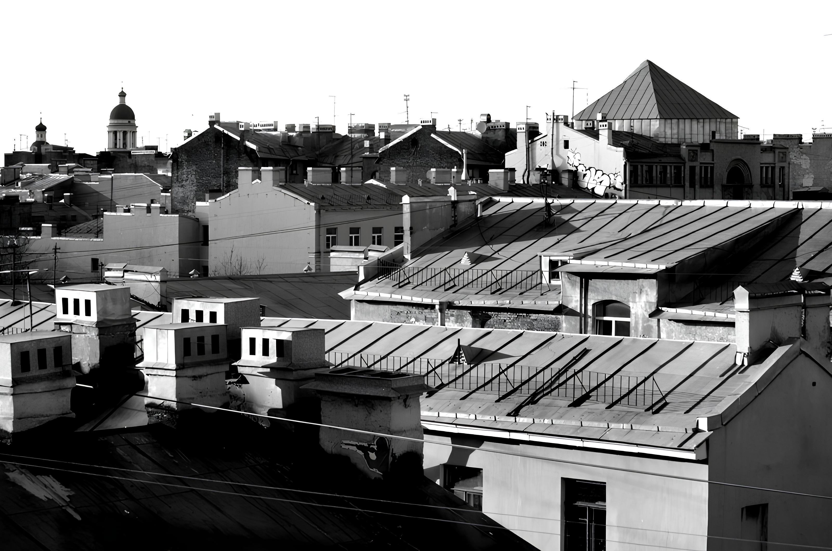 Панорама крыш Санкт-Петербурга