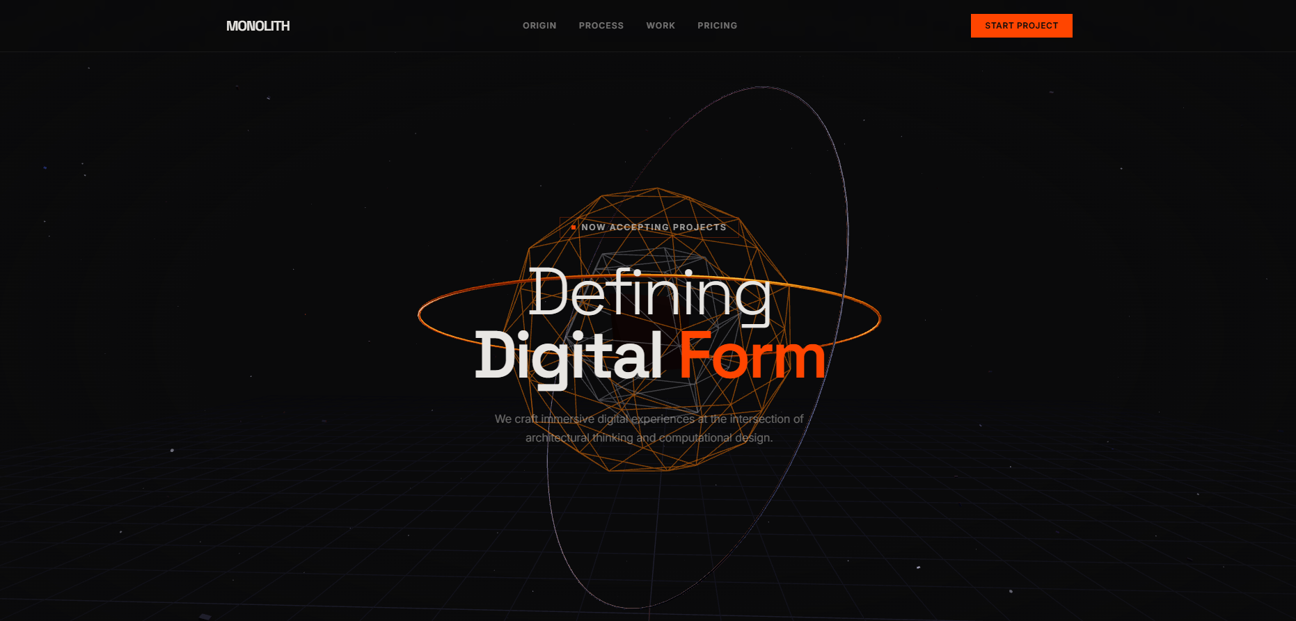 MONOLITH — сайт архитектурной студии